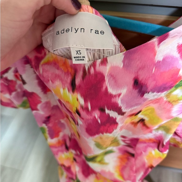 Adelyn Rae Pink and Yellow Floral Maxi Dress - Picture 2 of 5